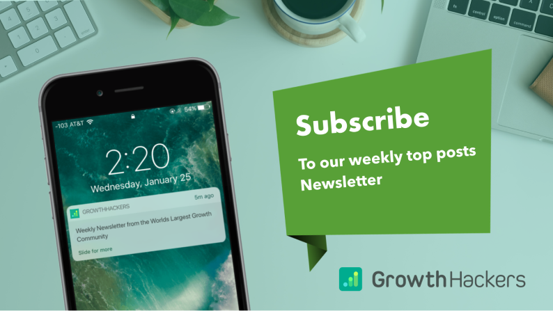 Growthhackers newsletter subscription